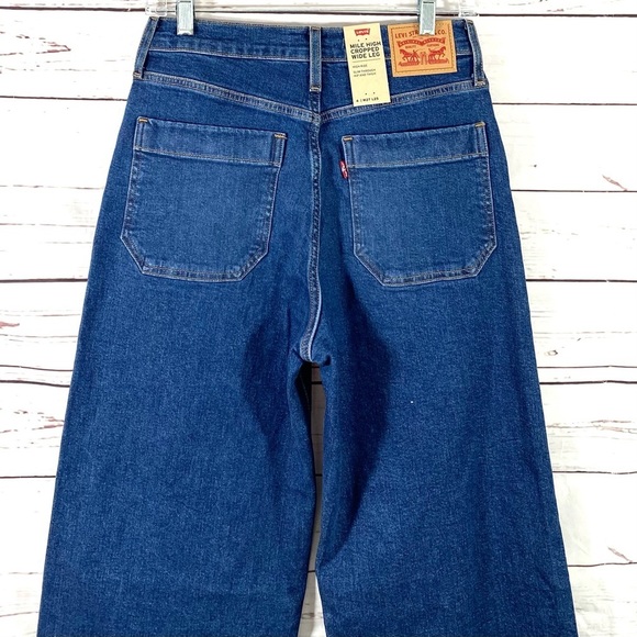 Levi’s Women's Mile High Cropped Wide Leg size 27 - Picture 5 of 10
